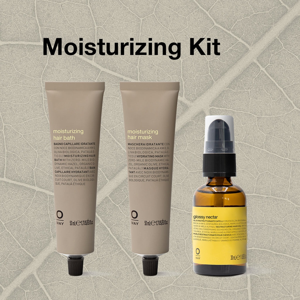 Oway Moisturizing Kit – Routine hydratante cheveux secs & sensibilisés