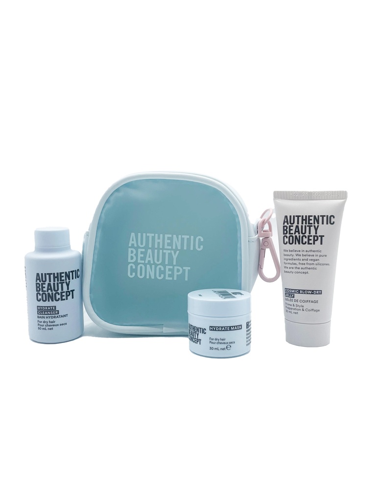 Authentic Beauty Concept Trousse Hydrate Travel – Routine hydratation cheveux secs
