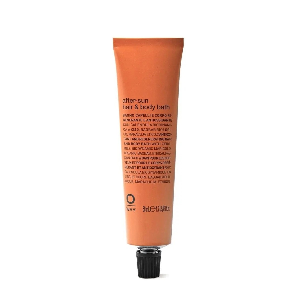Oway After Sun Hair and Body Bath Travel – gel lavant après-soleil