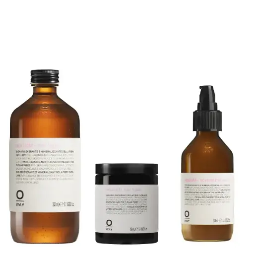 Routine Cheveux Abîmés Oway RebuildM+ – Reconstruction & Force